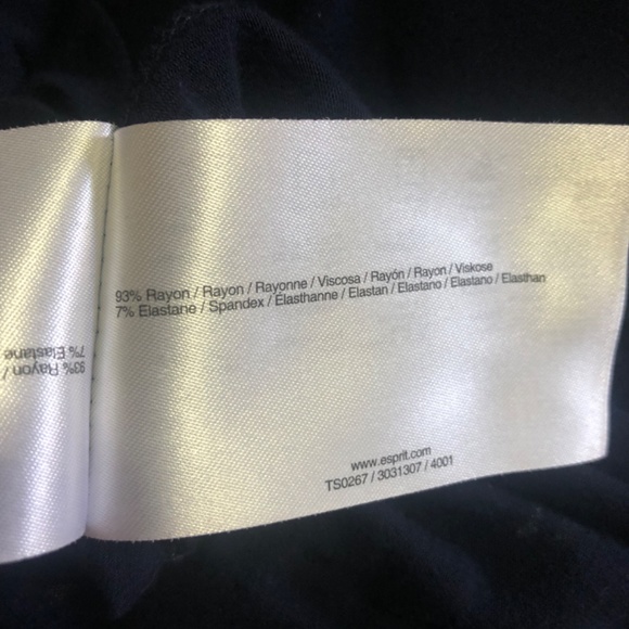 Esprit, navy blue jersey dress - Picture 5 of 5